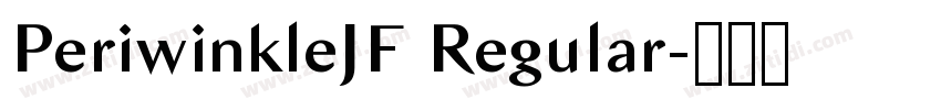 PeriwinkleJF Regular字体转换